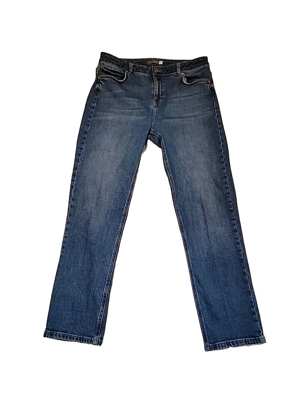 Mint Velvet Jeans Medium Wash Denim Skinny Stretch Pants Womens 10R